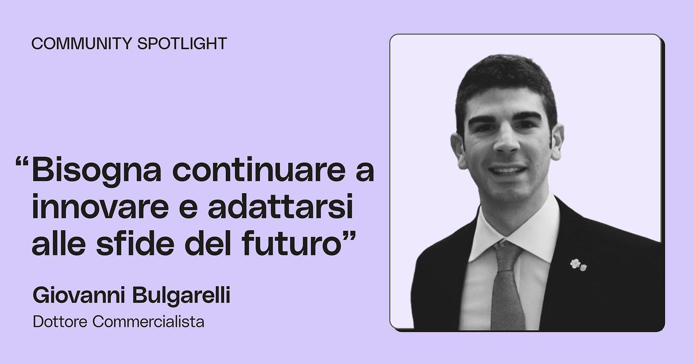 Community Spotlight | Giovanni Bulgarelli, Dottore Commercialista image