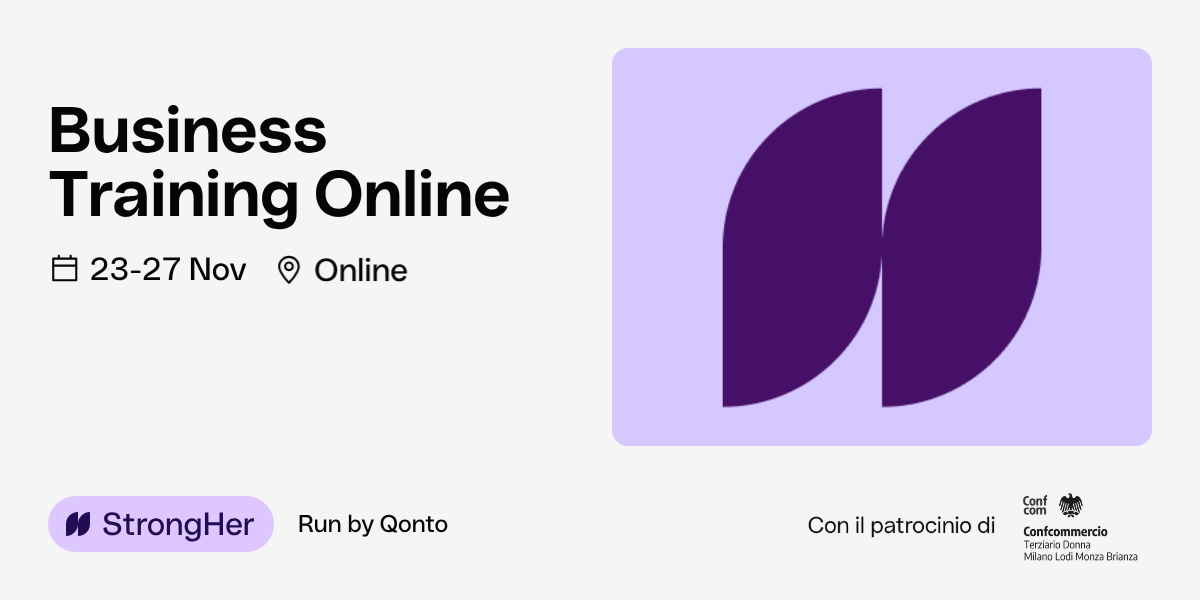 StrongHer Business Training Online | 23-27 novembre image