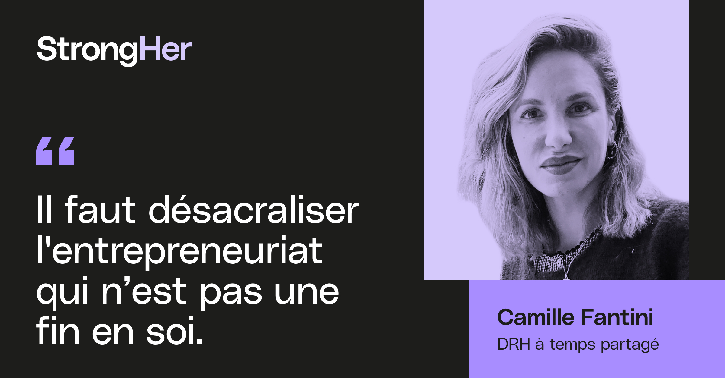 Portrait d'entrepreneure : Camille Fantini, DRH à temps partagé image