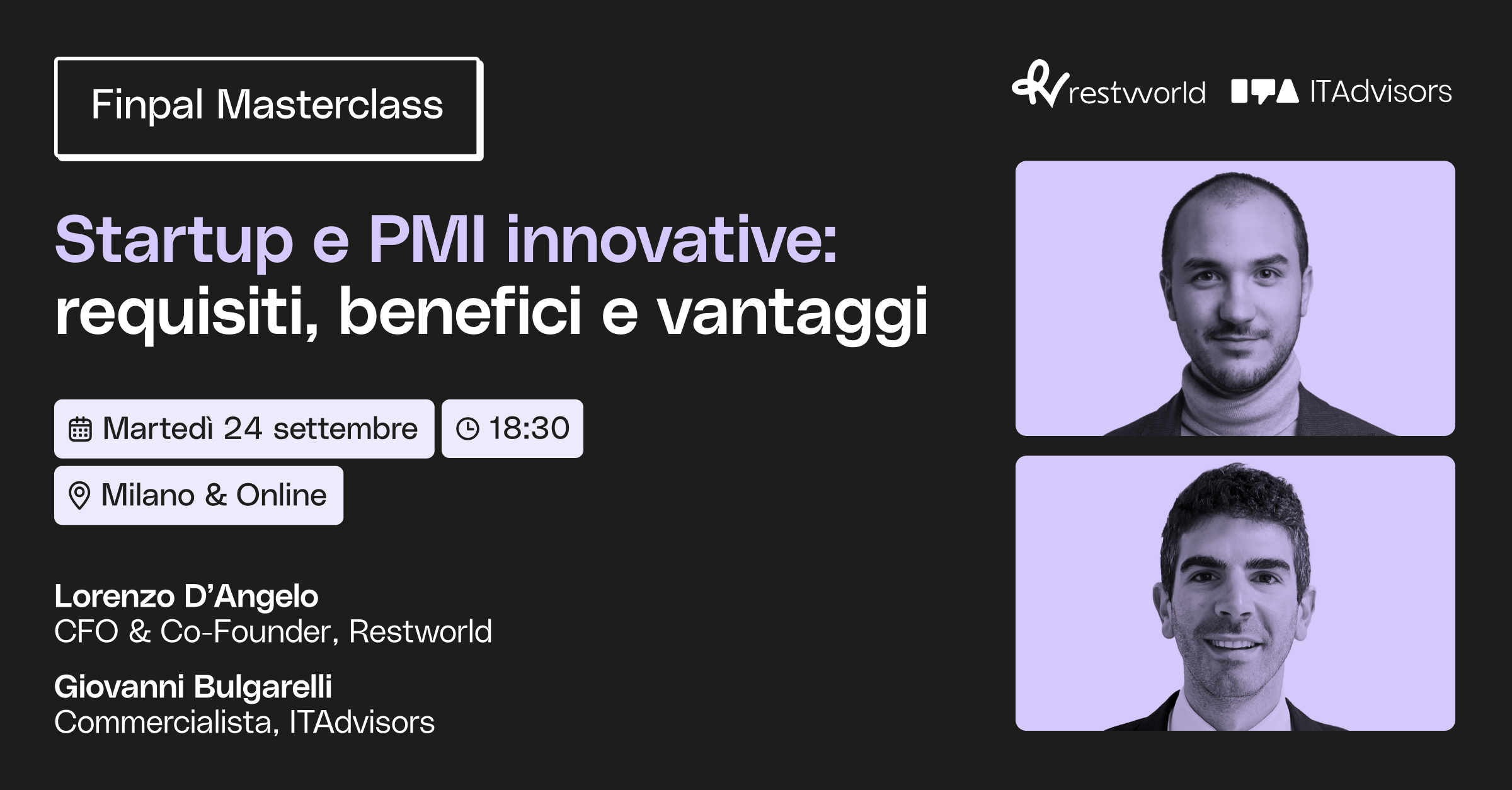 Finpal Masterclass | Startup e PMI innovative: requisiti, benefici e vantaggi image