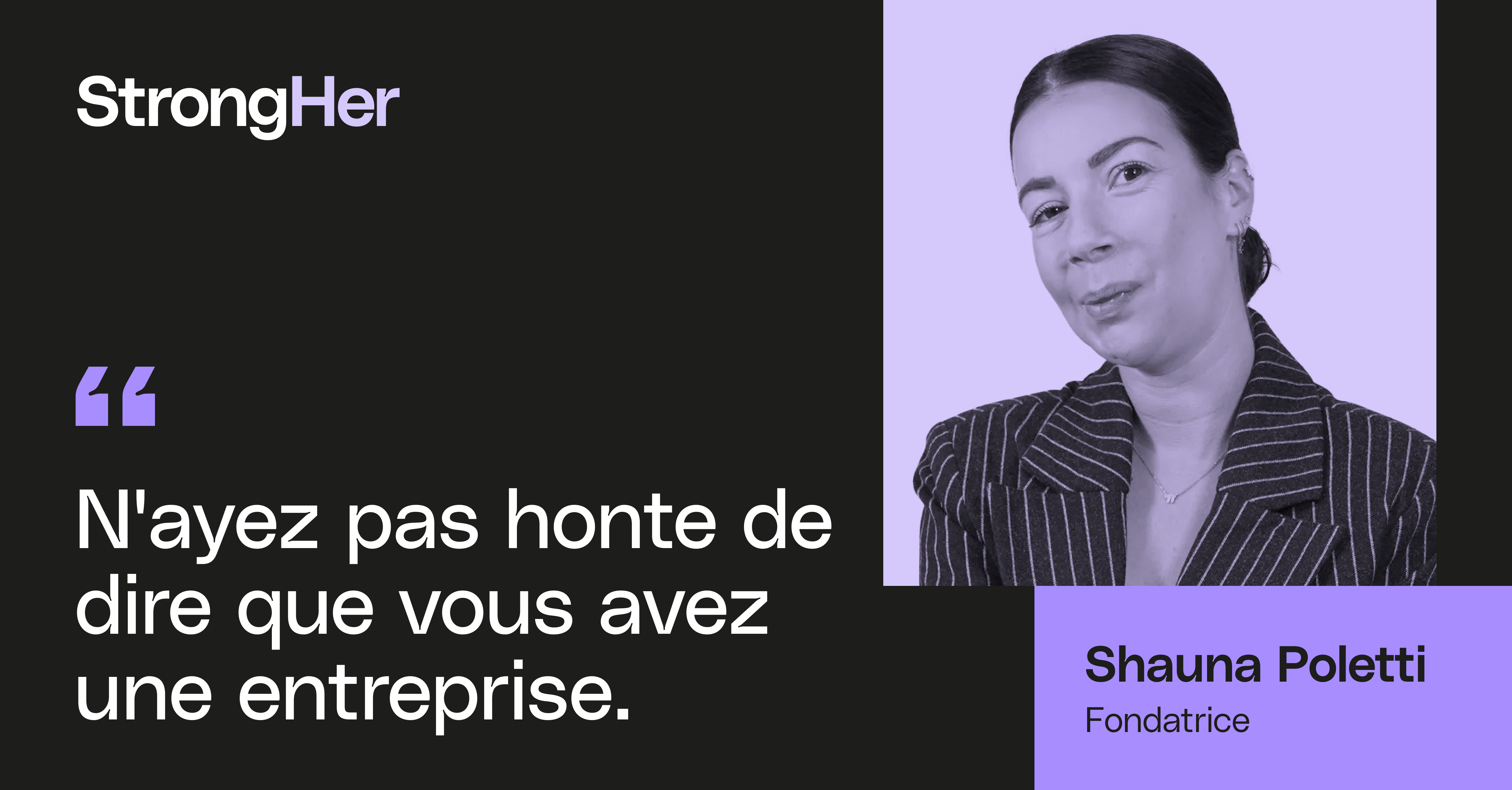 Portrait d'entrepreneure : Shauna Poletti, fondatrice image