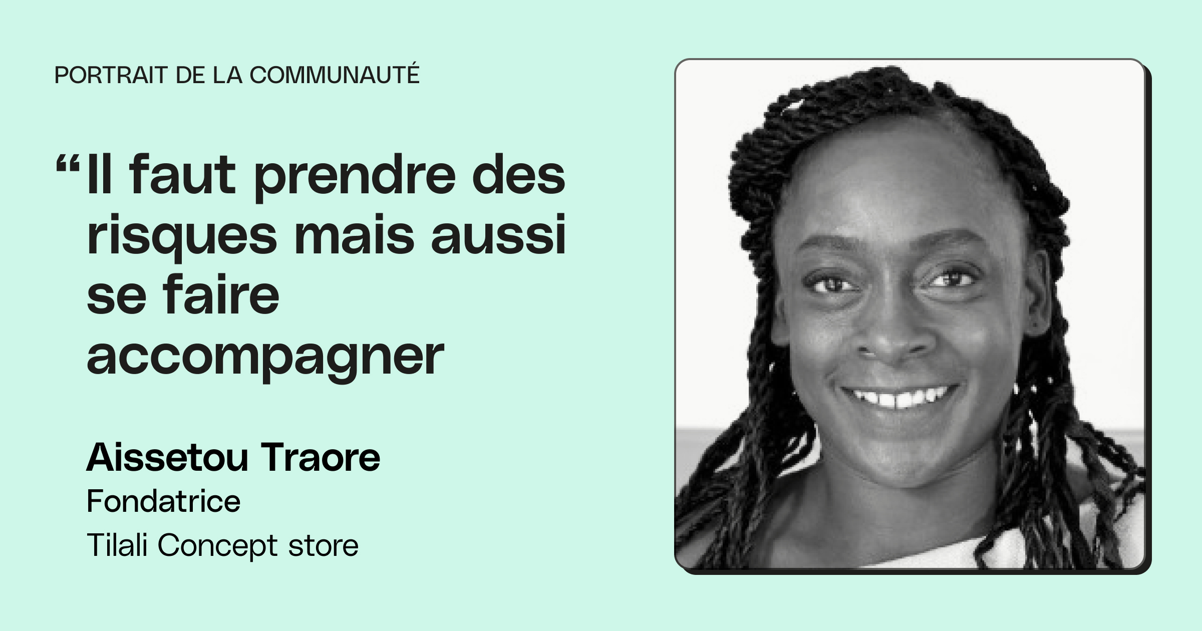 Portrait d'entrepreneure : Aissetou Traore, Fondatrice de Tilali le bien-être au naturel image