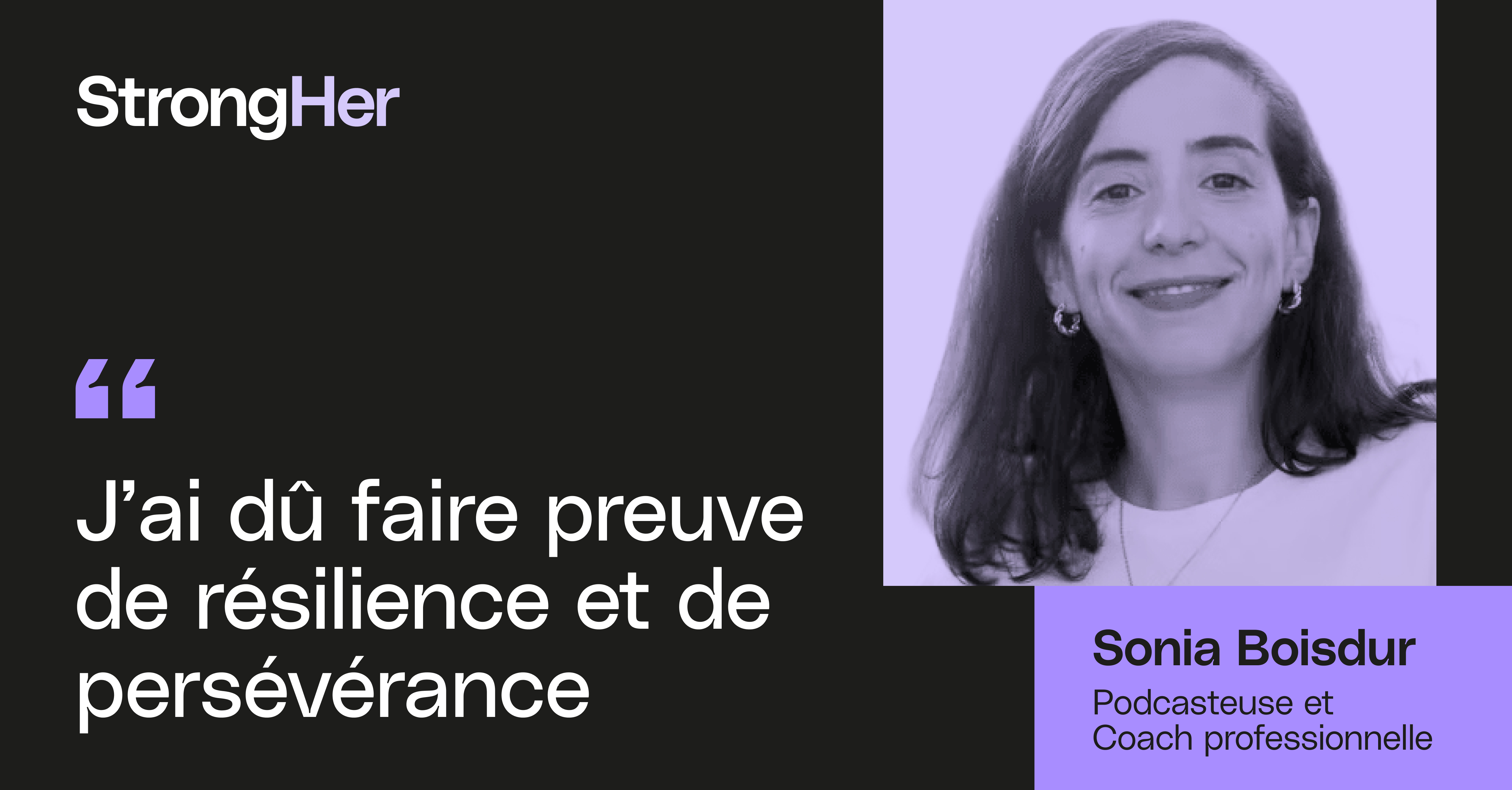 Portrait d'entrepreneure : Sonia Boisdur, Podcasteuse et Coach professionnelle image